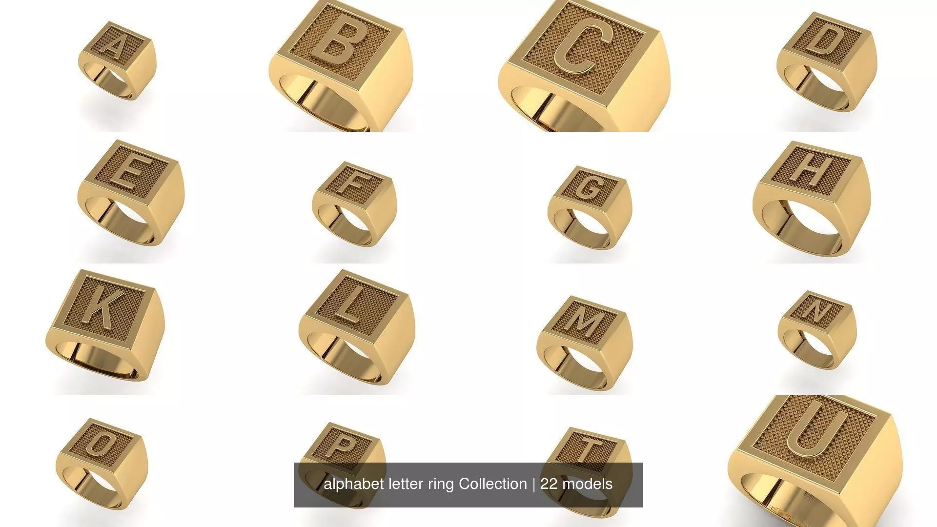 alphabet letter ring Collection _2
