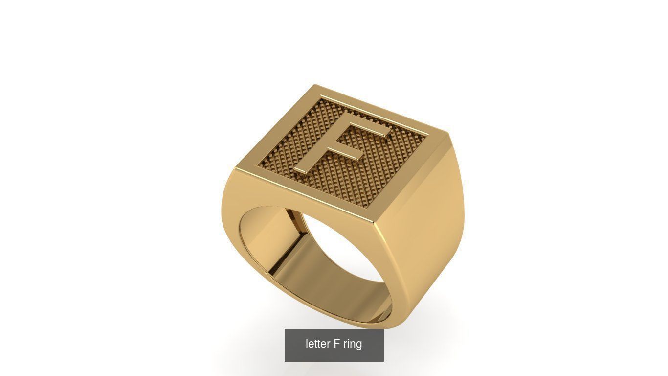 alphabet letter ring Collection _18