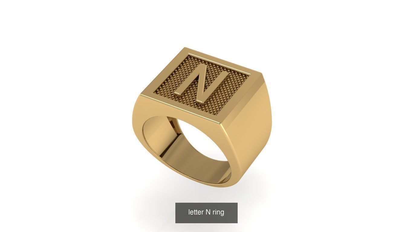 alphabet letter ring Collection _30