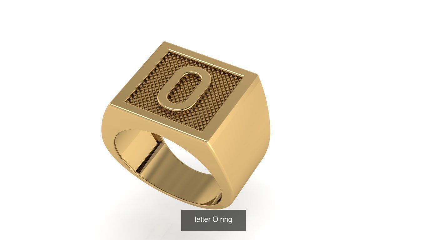 alphabet letter ring Collection _32