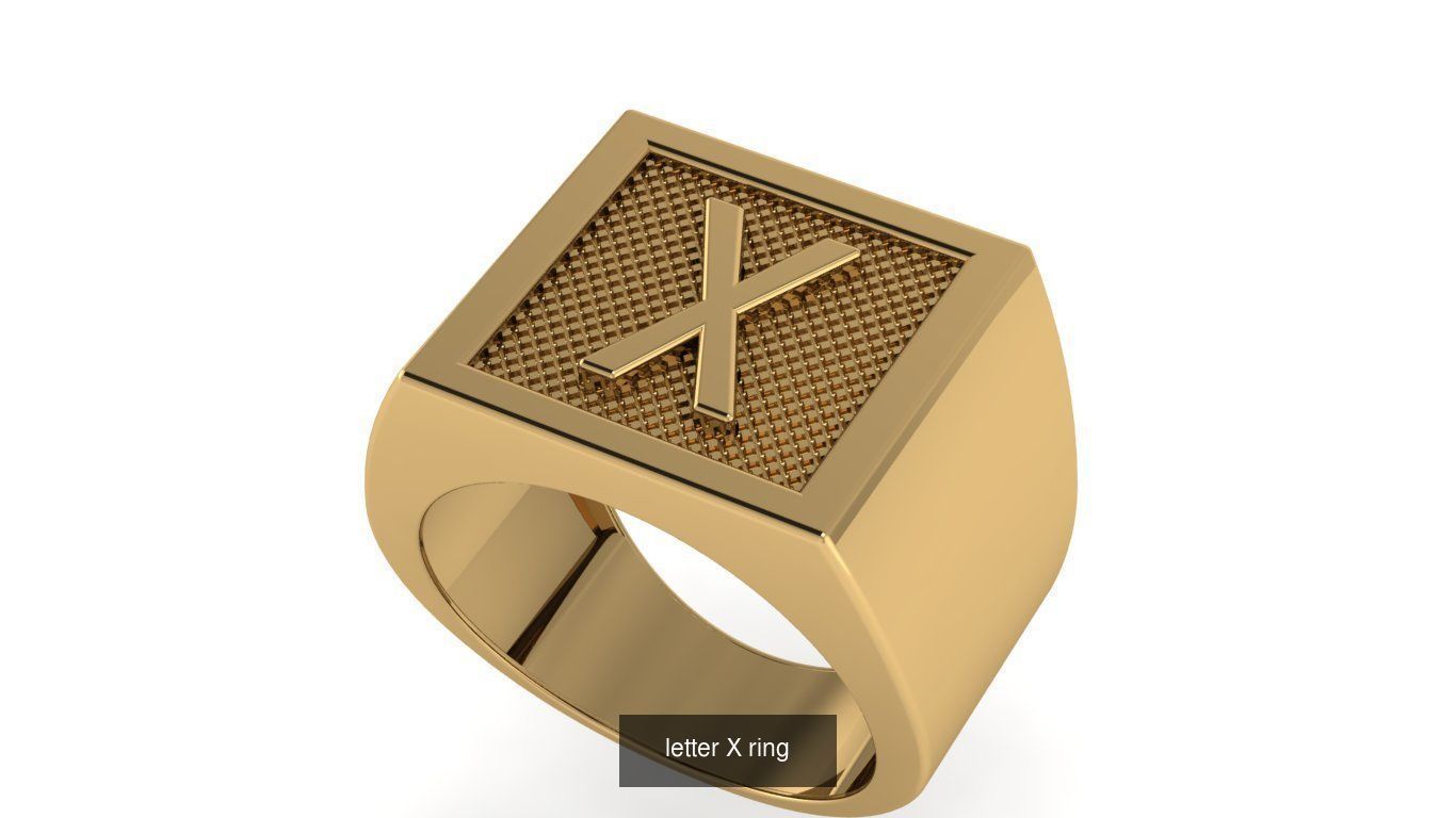 alphabet letter ring Collection _44