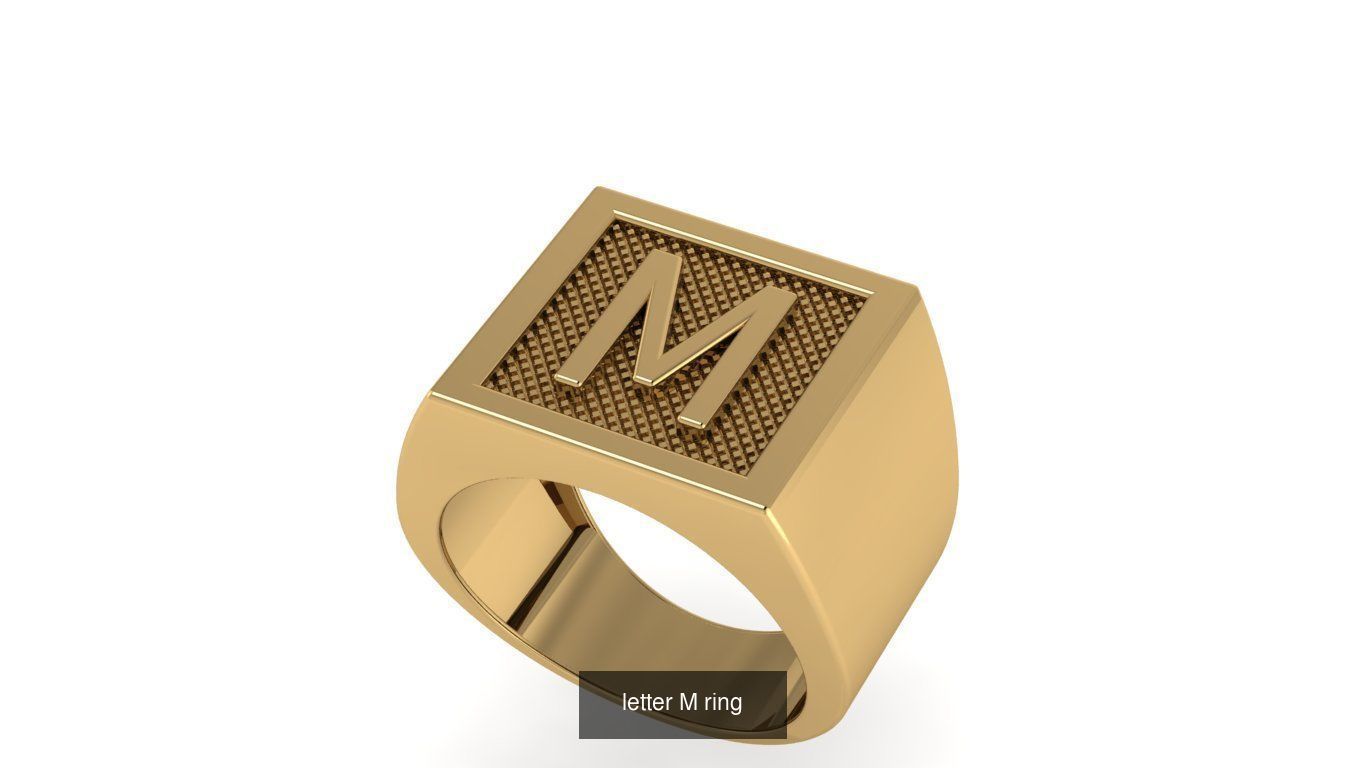 alphabet letter ring Collection _28