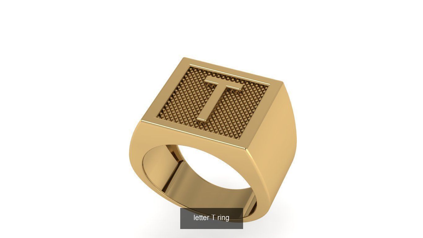 alphabet letter ring Collection _36