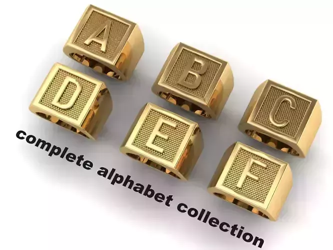 alphabet letter ring Collection