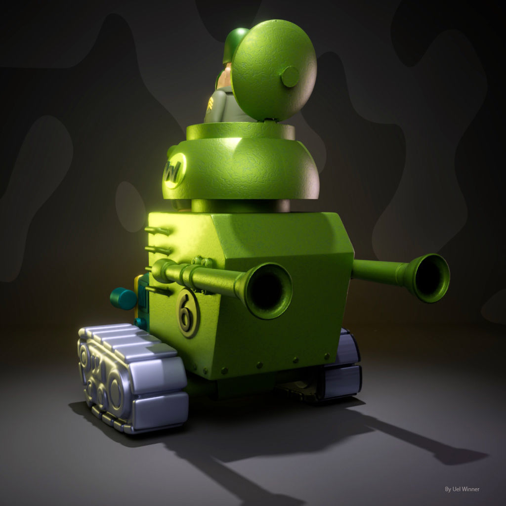 Sergeant Blast and The Private Meekly 3D print model_4