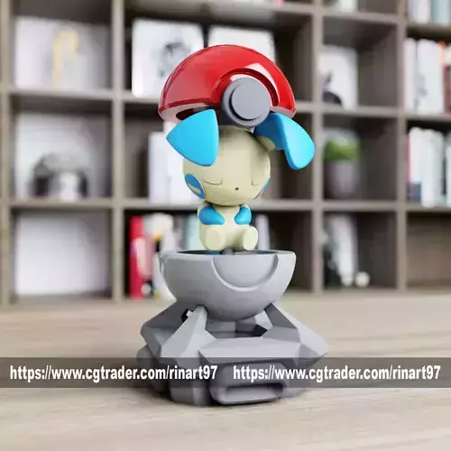 Minun in the pokeball from Pokemon