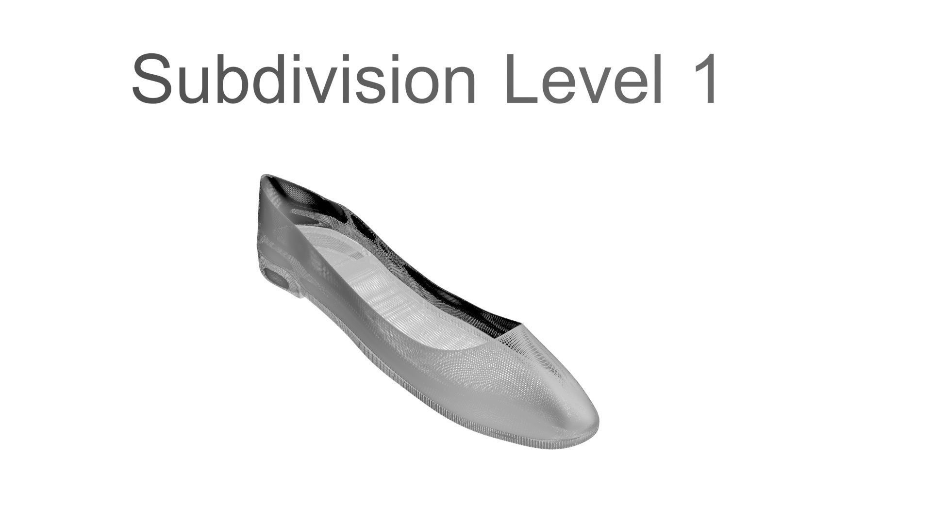 Transparent Woman Shoes Set 3D model_26