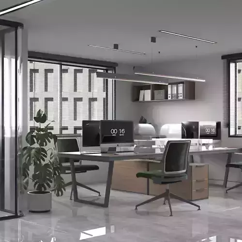 INTERIOR OFFICE DESIGN  Free 3D model