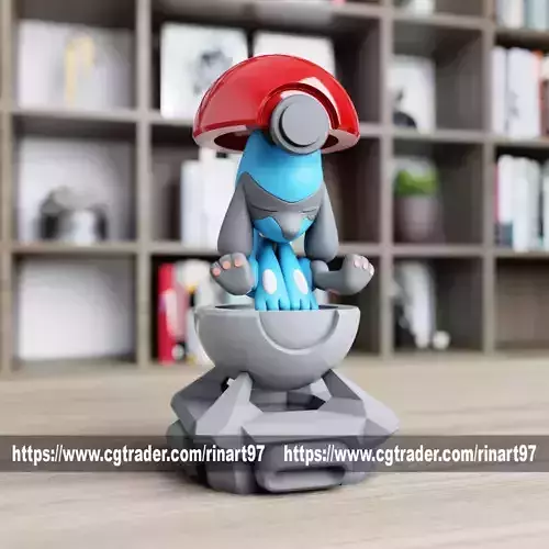 riolu in the pokeball from Pokemon 3D print model