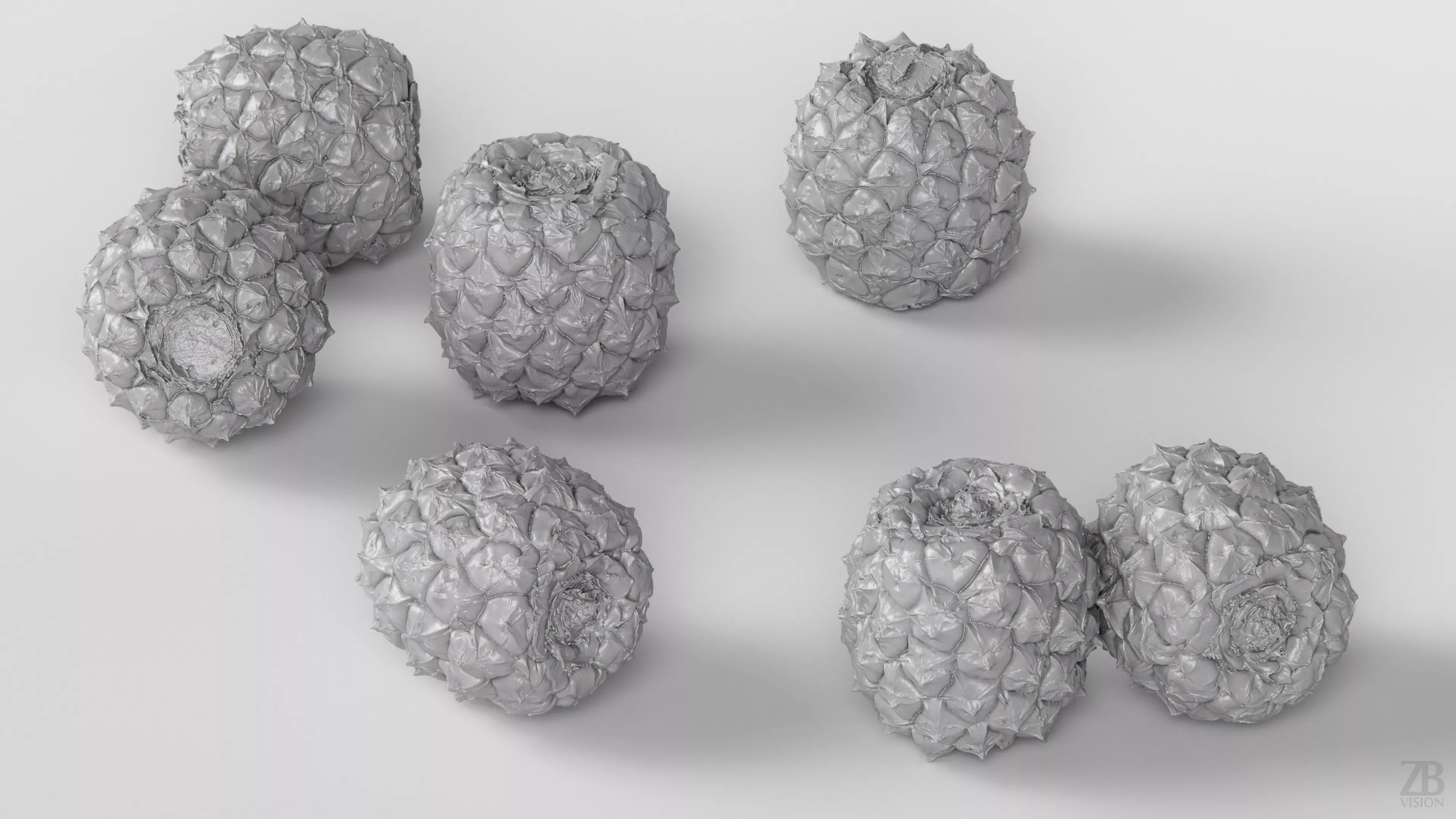 Pineapple 3D model_3