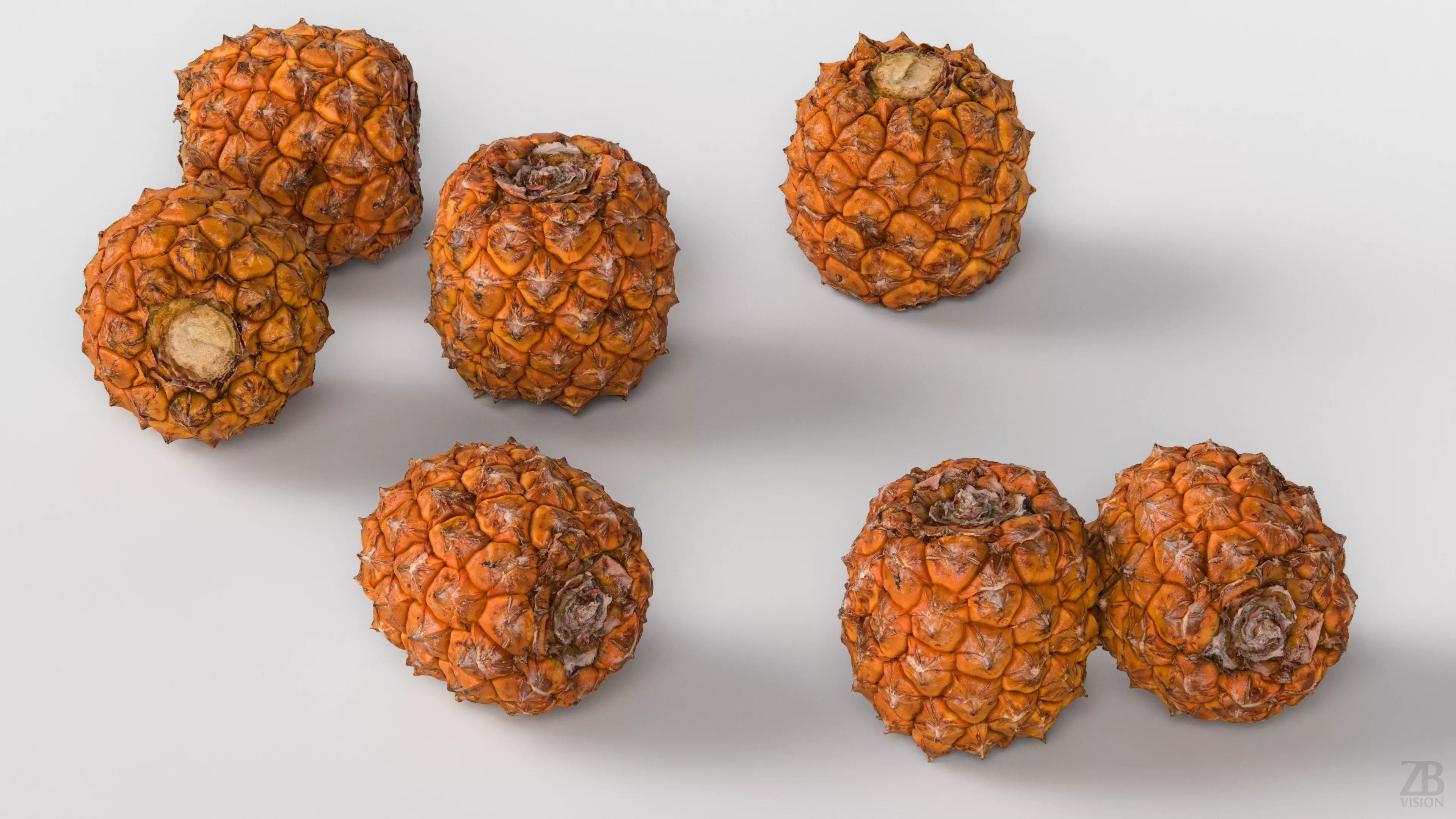 Pineapple 3D model_2