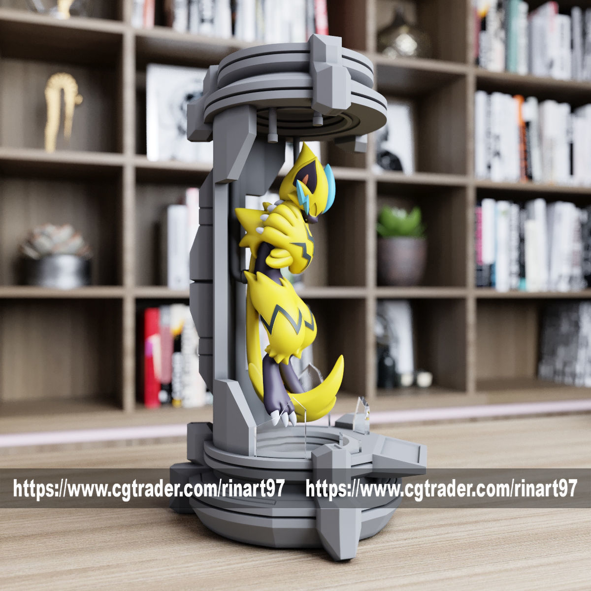 Zeraora in the lab from pokemon 3D print model_3