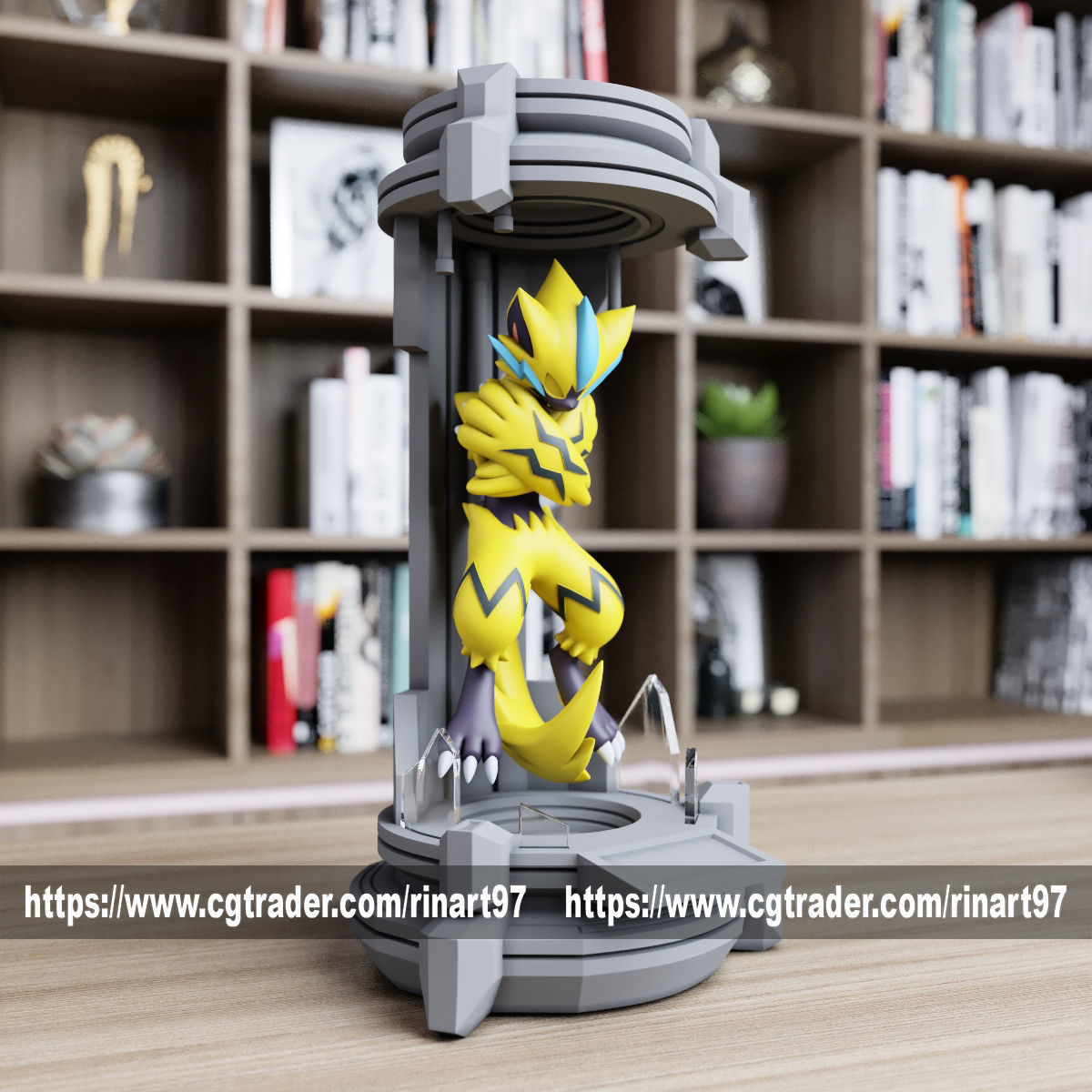 Zeraora in the lab from pokemon 3D print model_1