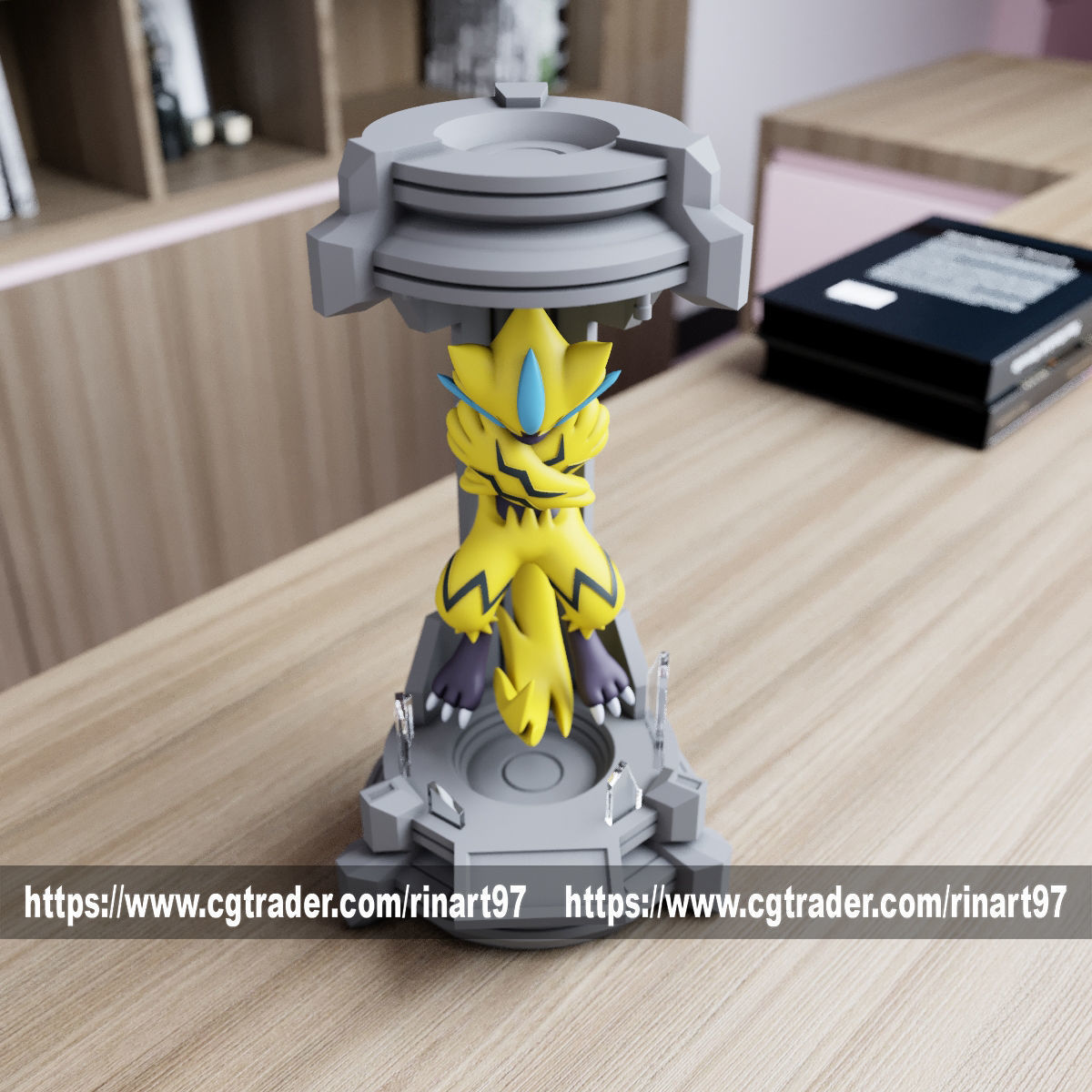 Zeraora in the lab from pokemon 3D print model_9