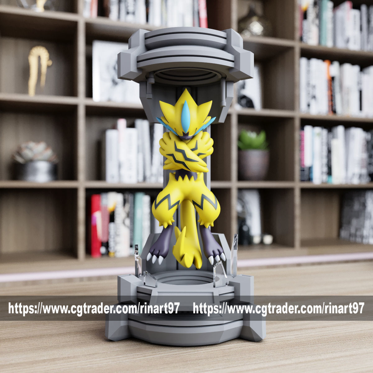 Zeraora in the lab from pokemon 3D print model_4