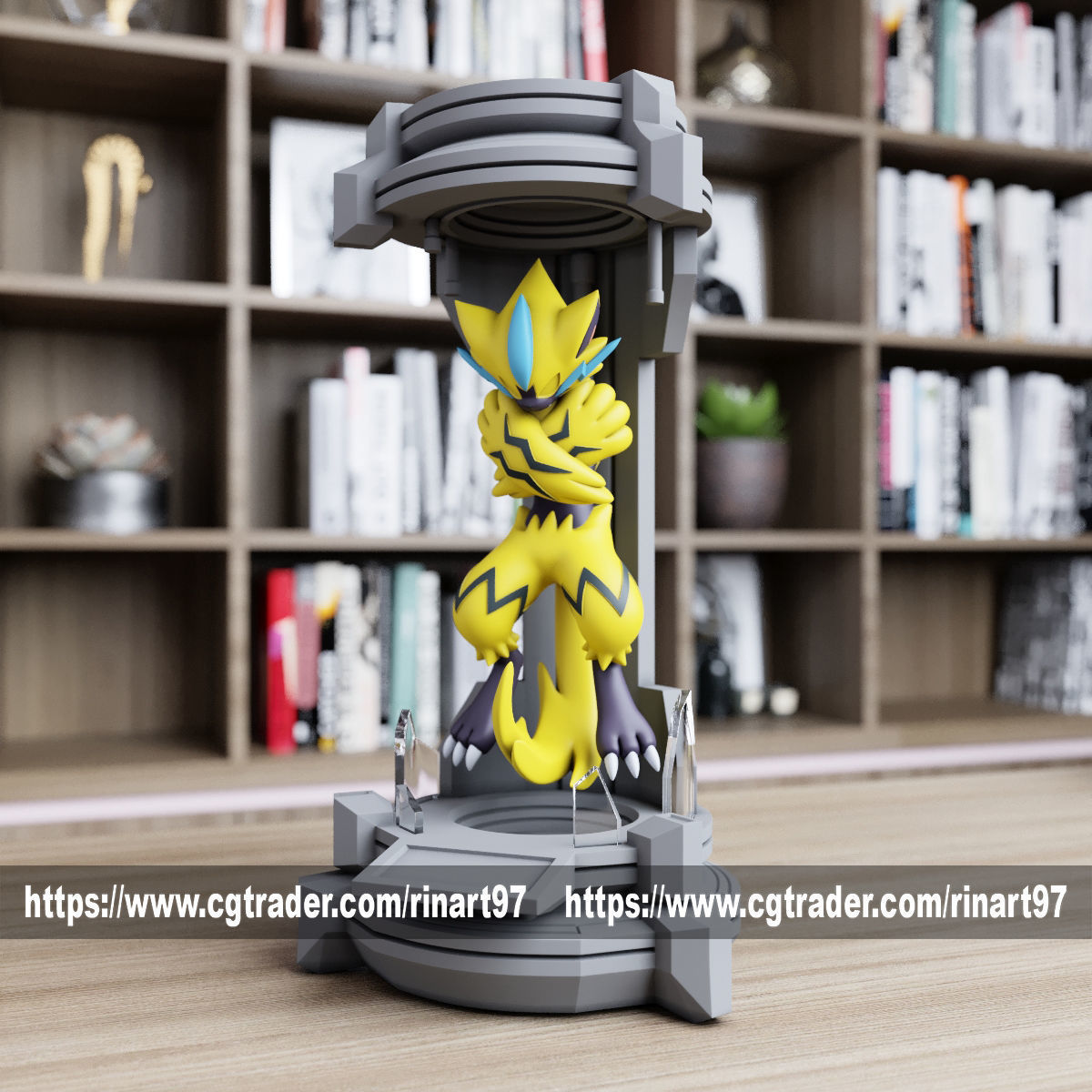Zeraora in the lab from pokemon 3D print model_5