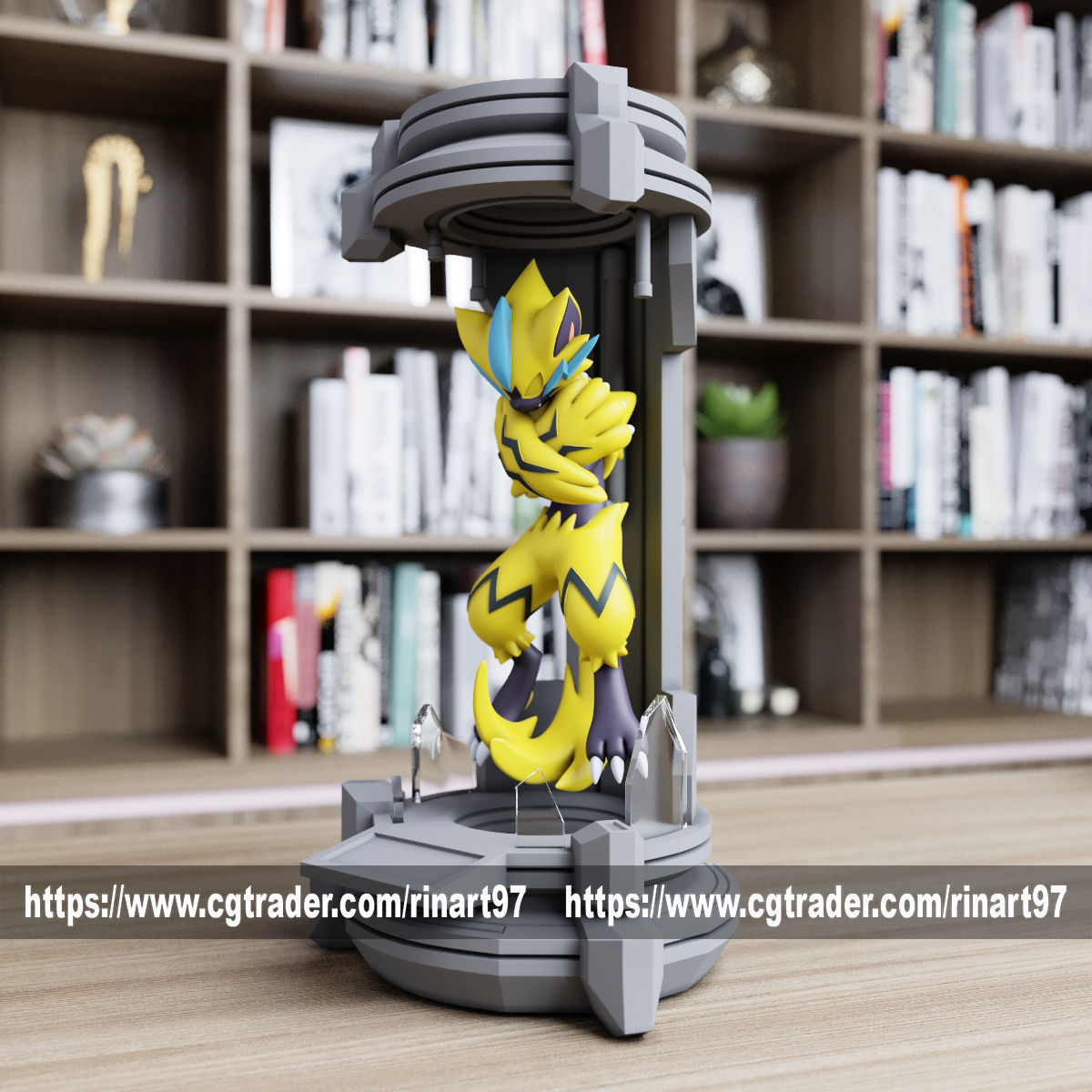 Zeraora in the lab from pokemon 3D print model_6