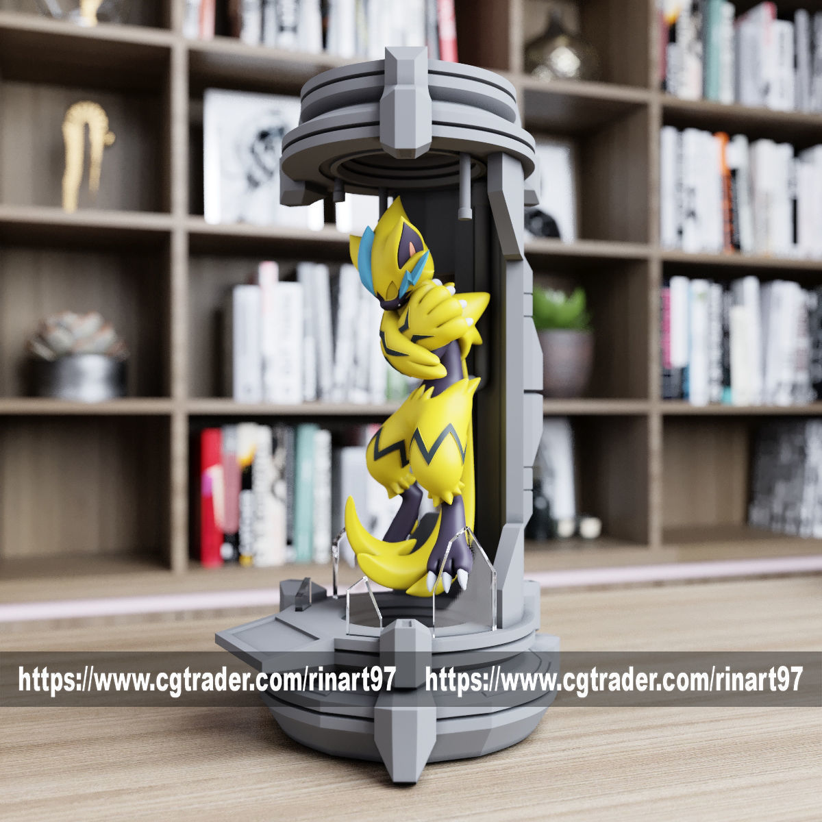 Zeraora in the lab from pokemon 3D print model_7