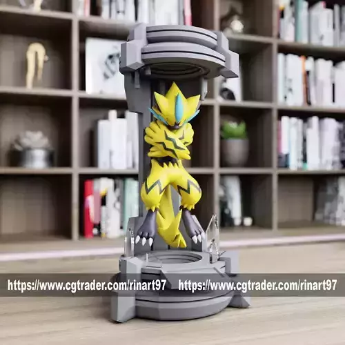 Zeraora in the lab from pokemon