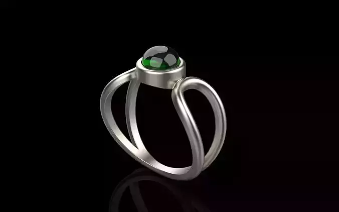 Cabochon ring model 516