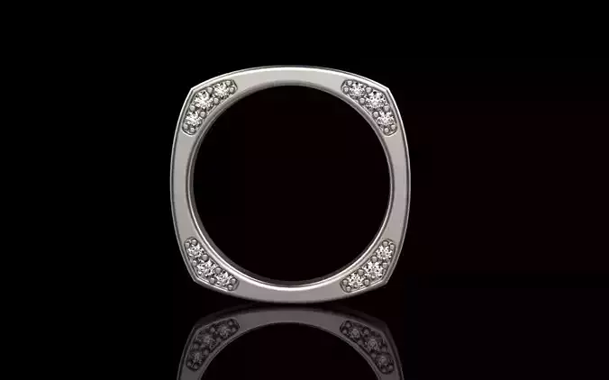 Cushion form ring model 518