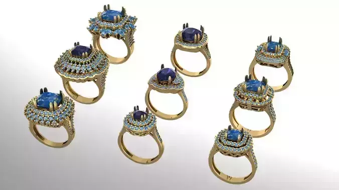 9 shiny wedding ring