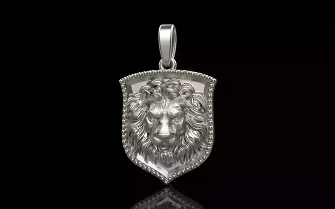 lion shield pendant model 510