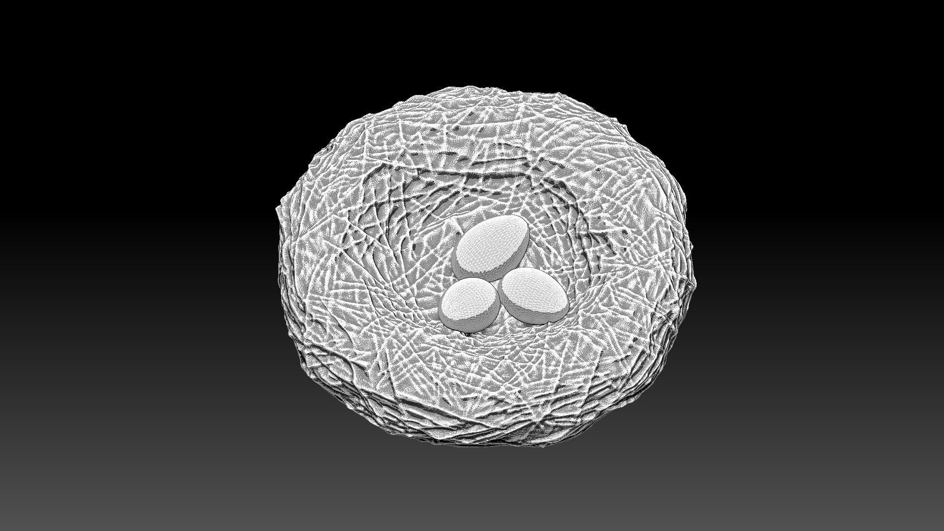 Chickens for 3d printing Low-poly 3D model_18