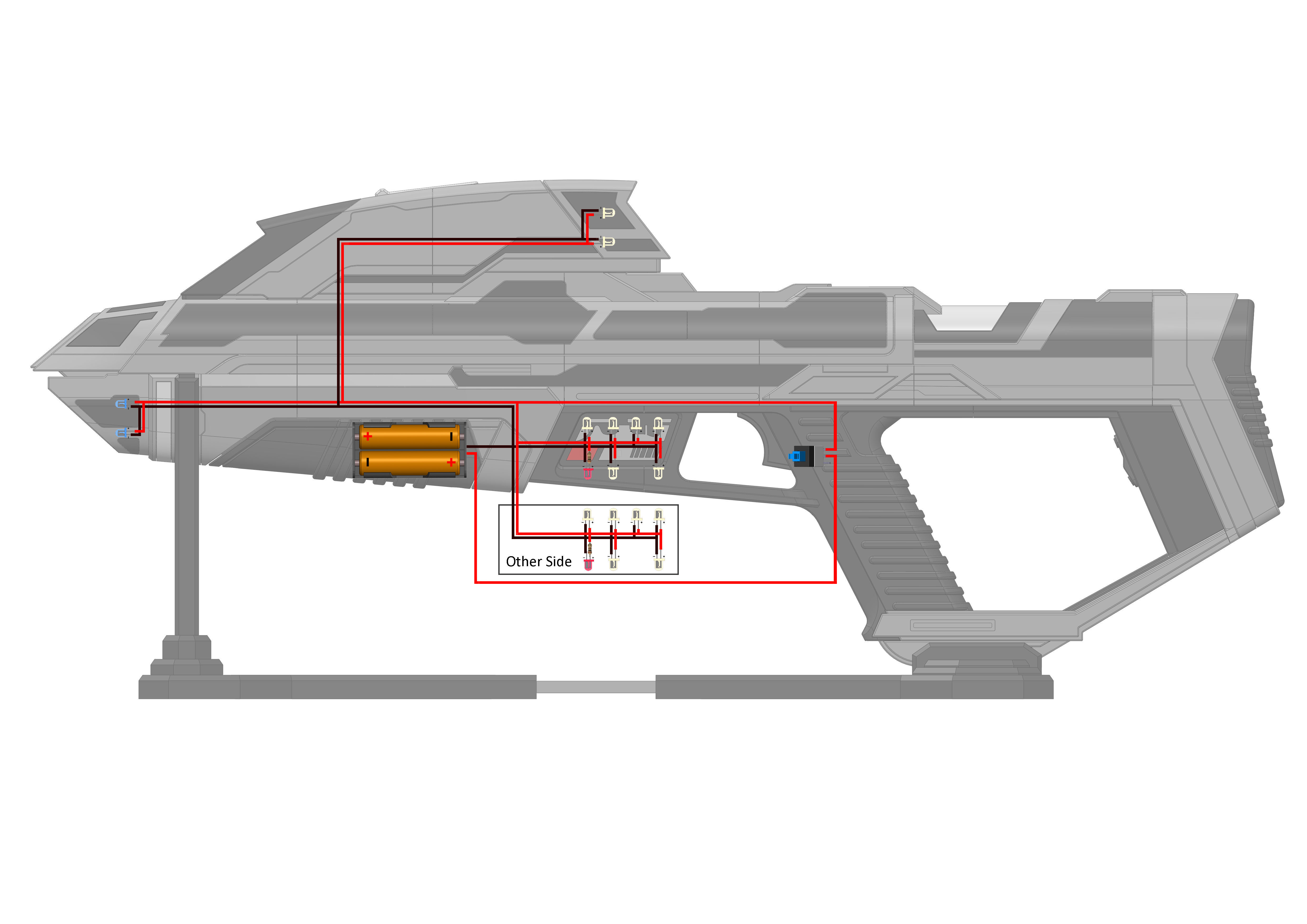 Starfleet Phaser Cannon - Star Trek - STL and CAD - Personal Use 3D print model_11