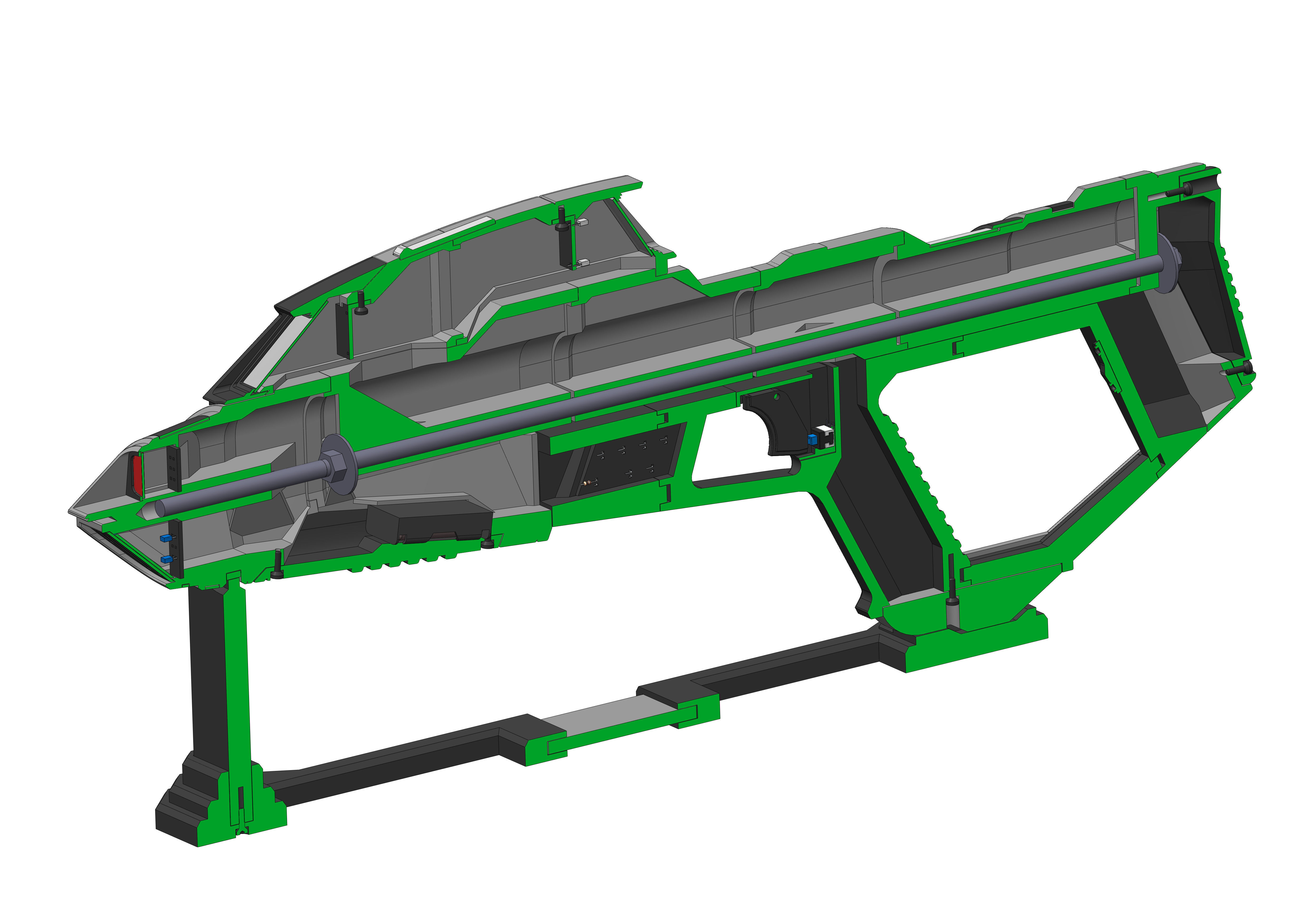 Starfleet Phaser Cannon - Star Trek - STL and CAD - Personal Use 3D print model_10