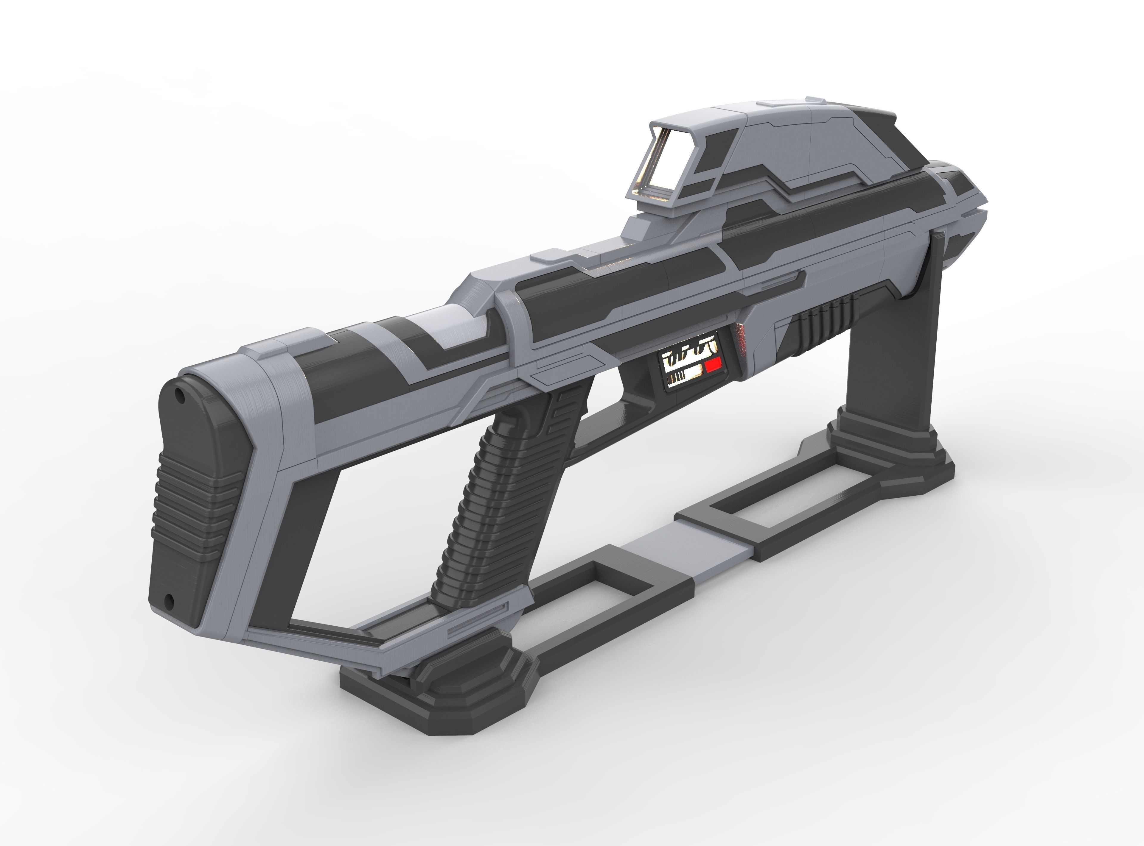 Starfleet Phaser Cannon - Star Trek - STL and CAD - Personal Use 3D print model_3