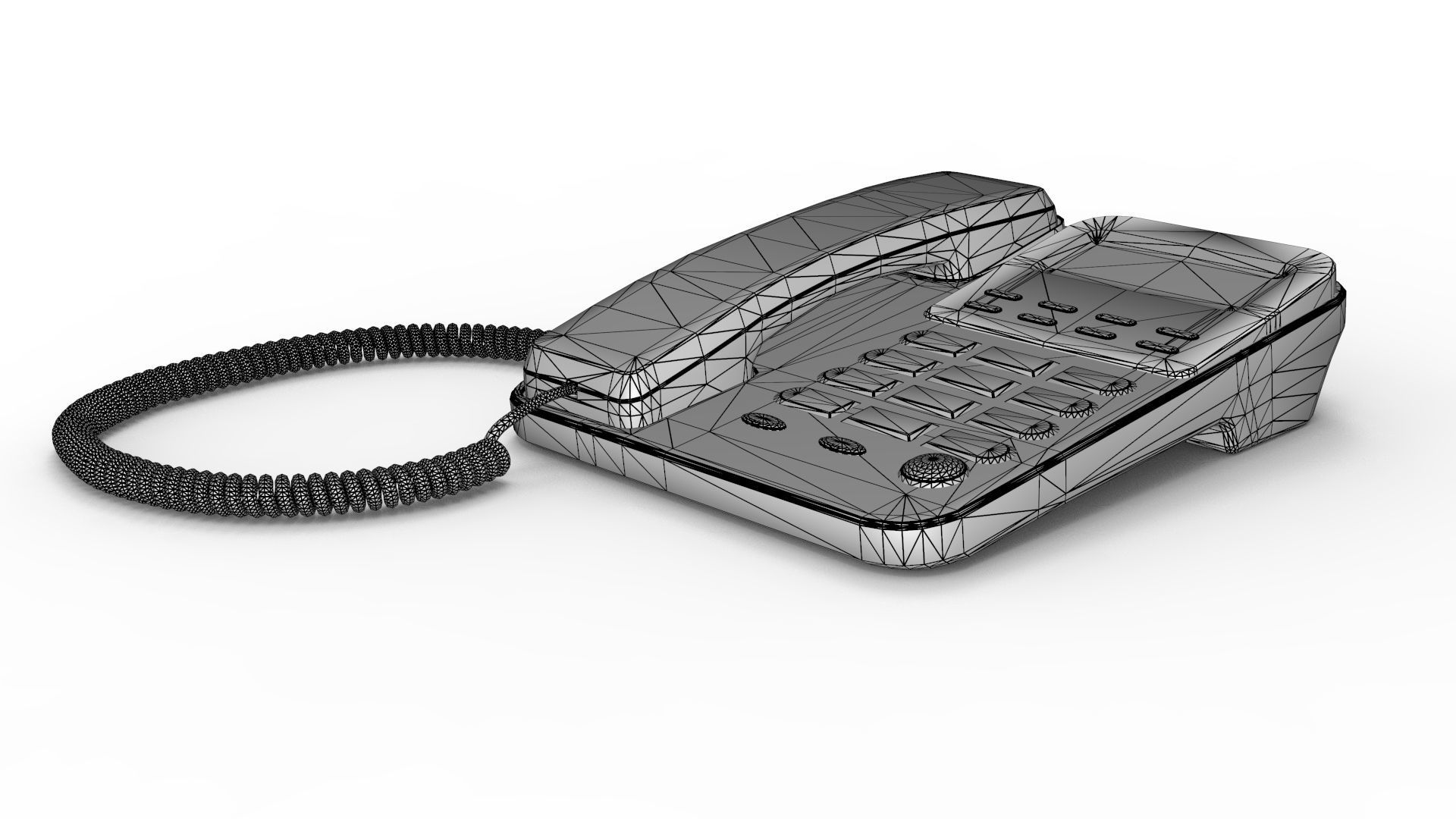 Retro Phone 3D model_10