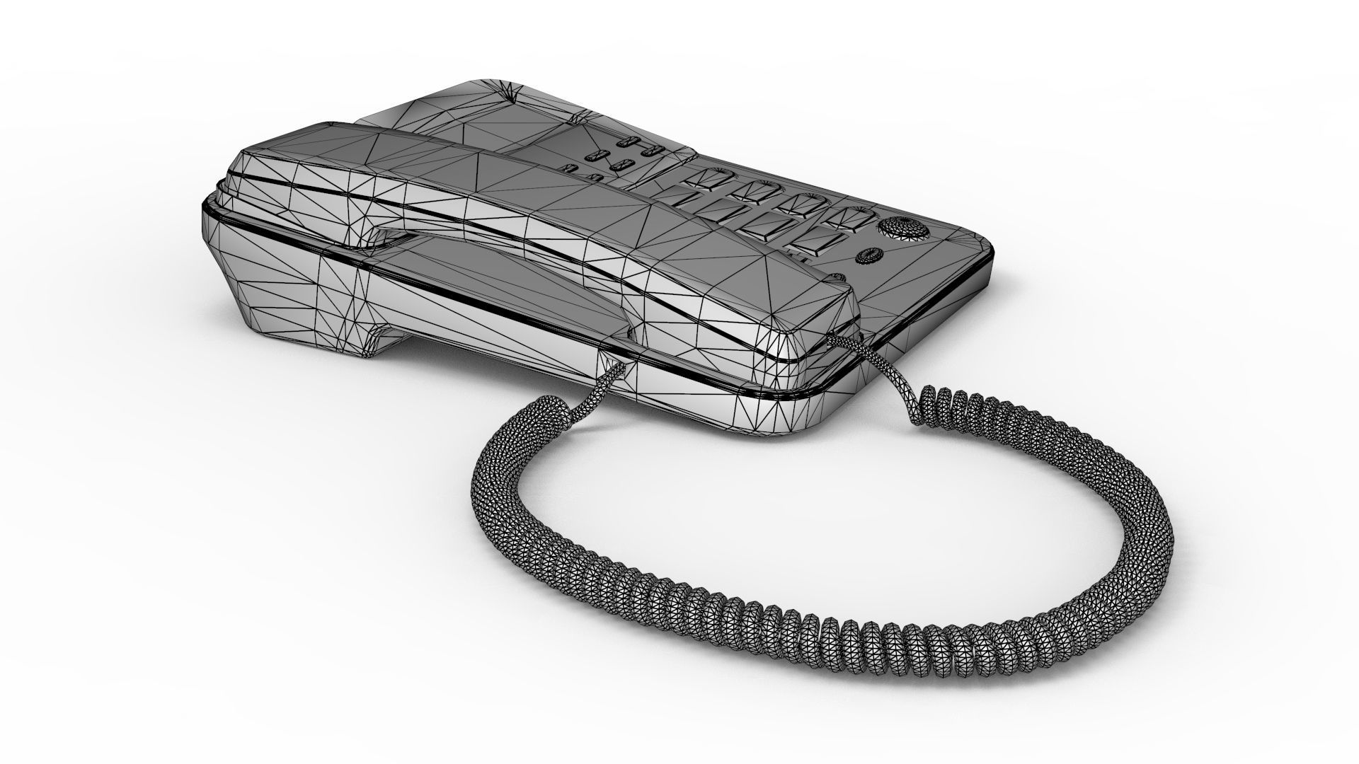 Retro Phone 3D model_12