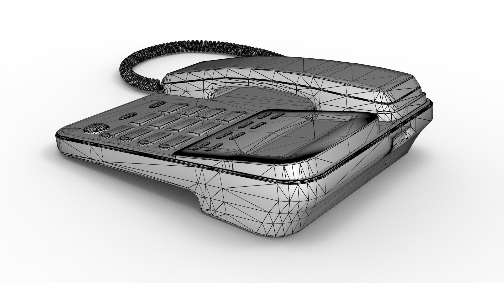 Retro Phone 3D model_16