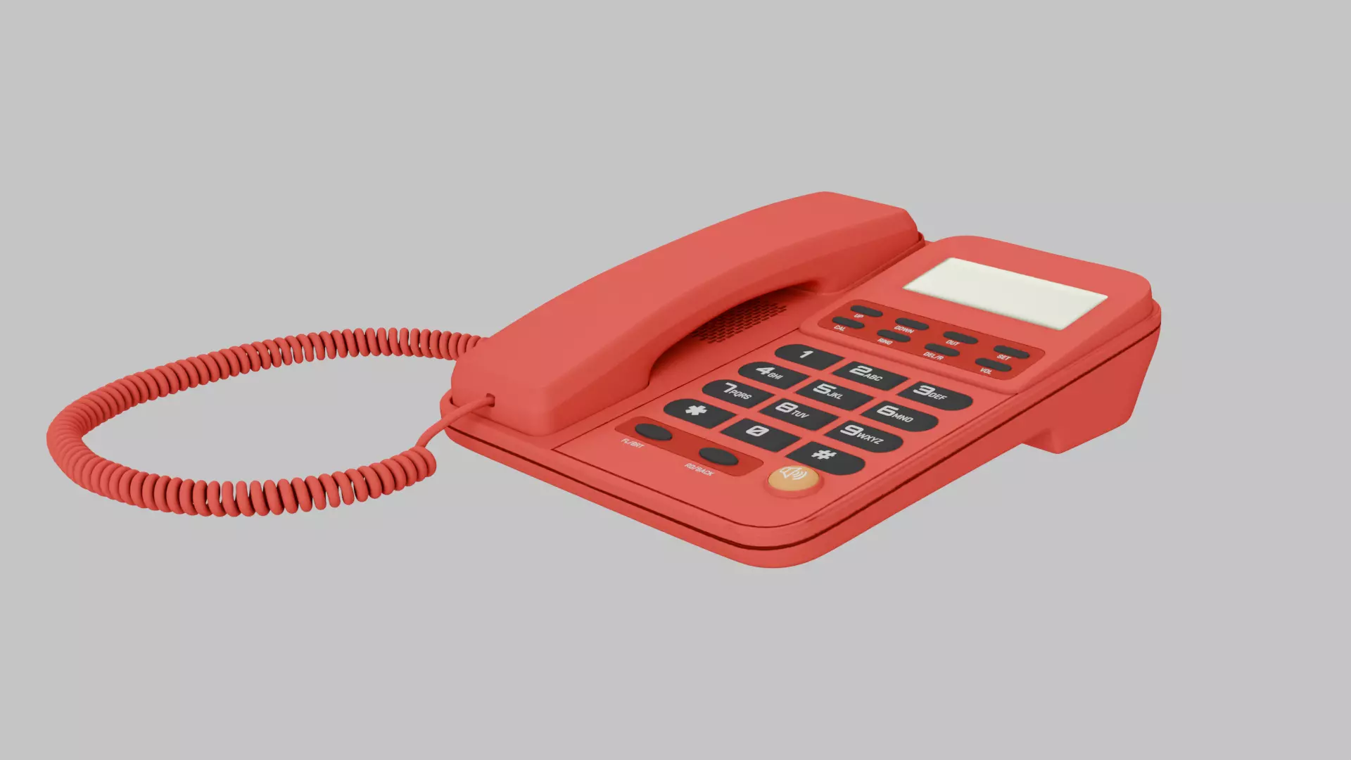 Retro Phone 3D model_0