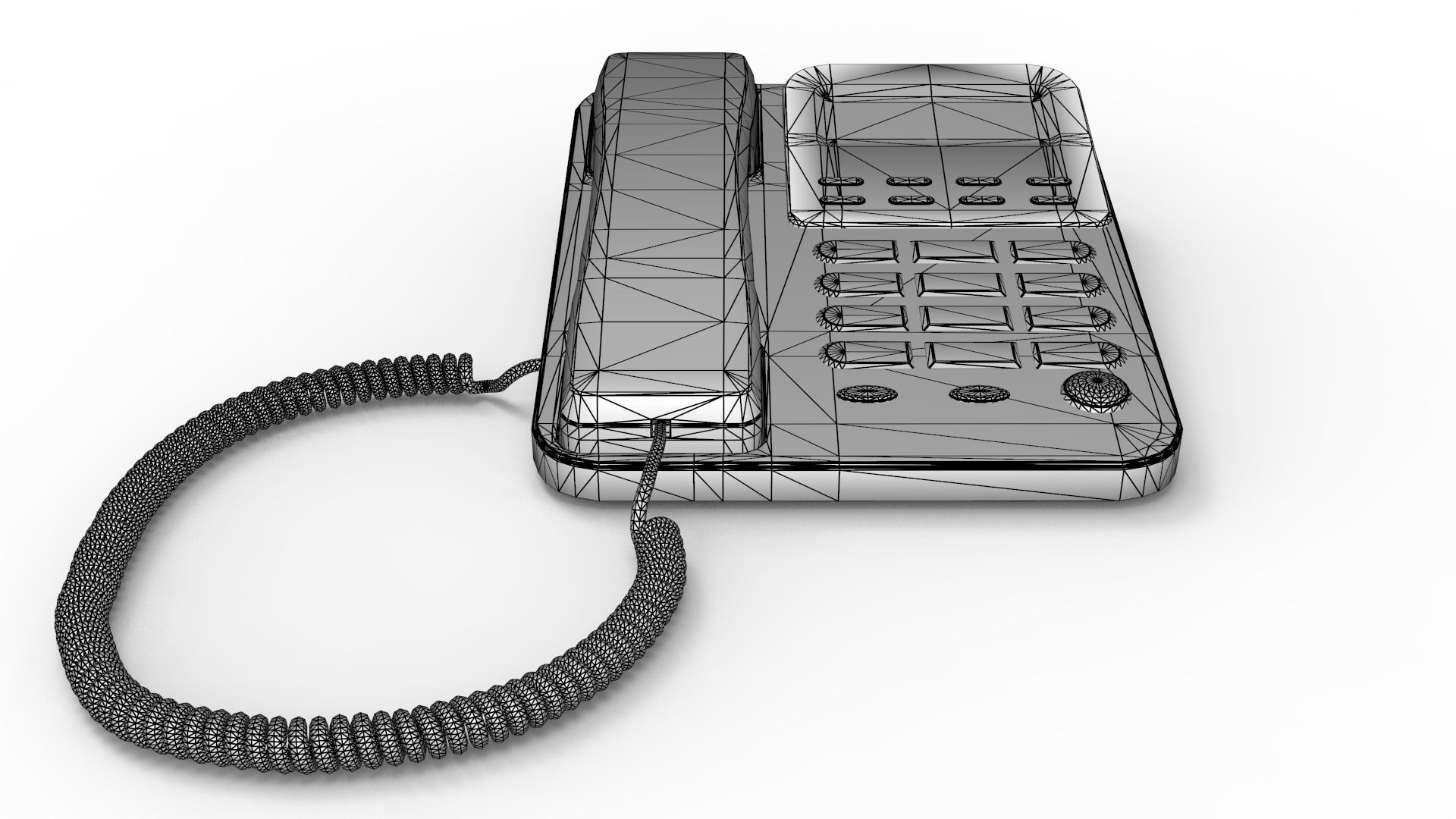 Retro Phone 3D model_11