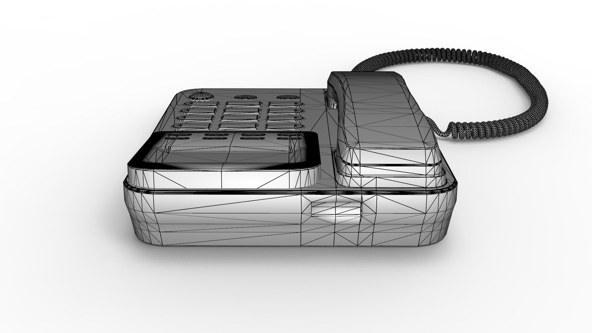 Retro Phone 3D model_15