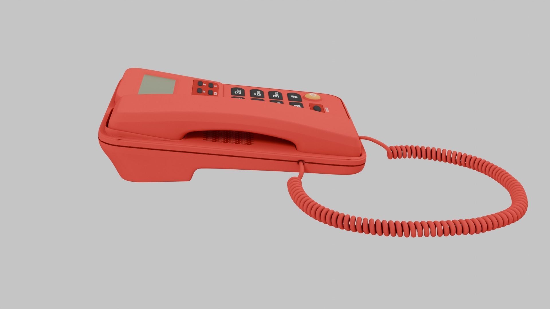 Retro Phone 3D model_3