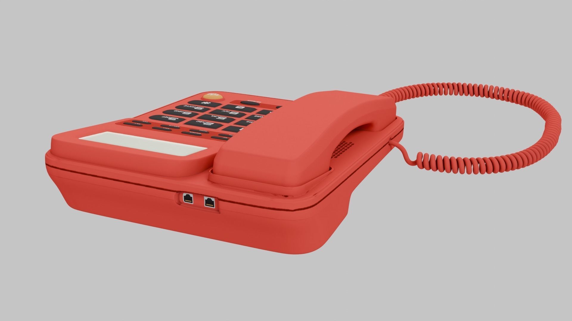 Retro Phone 3D model_4