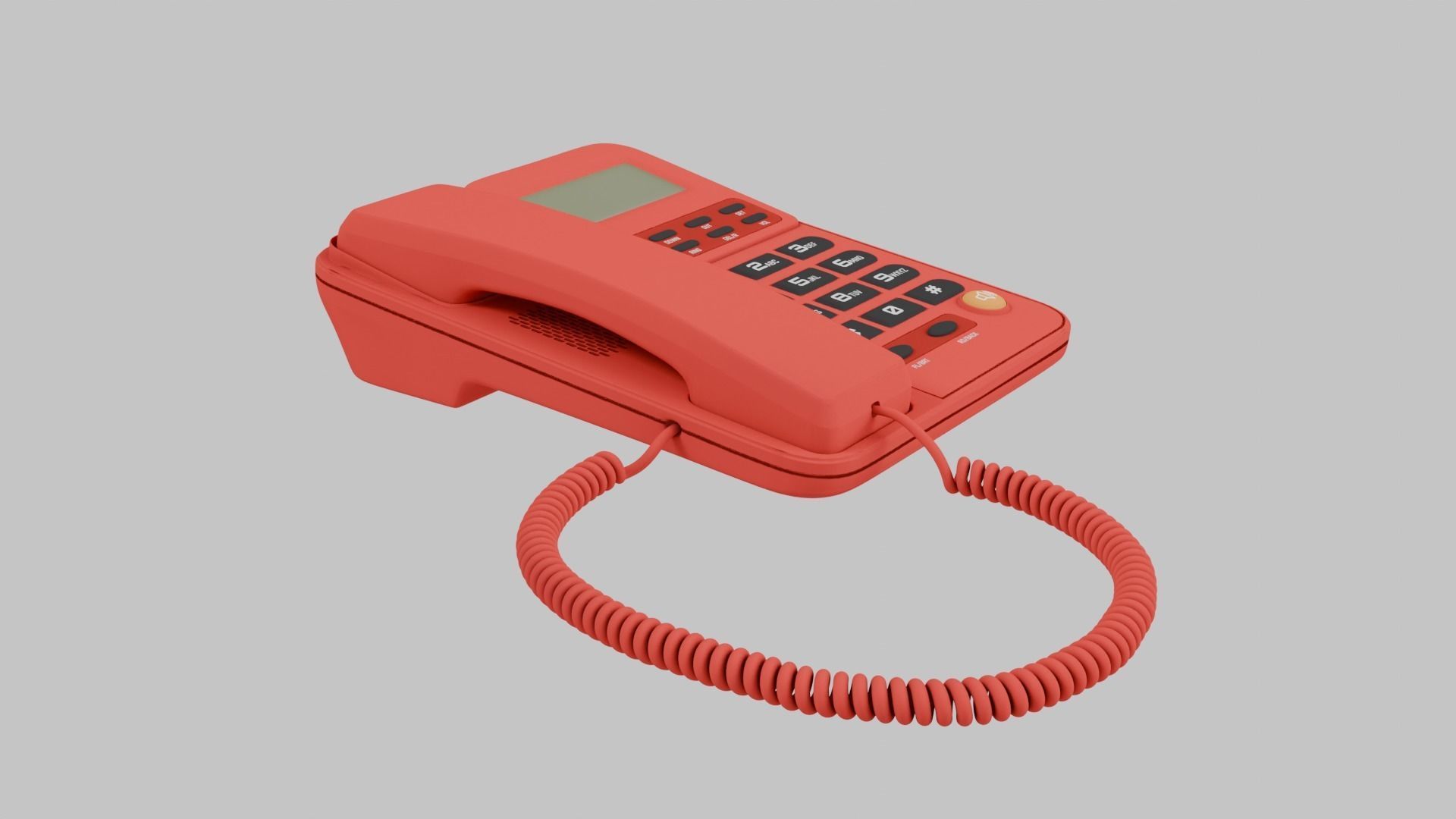 Retro Phone 3D model_2