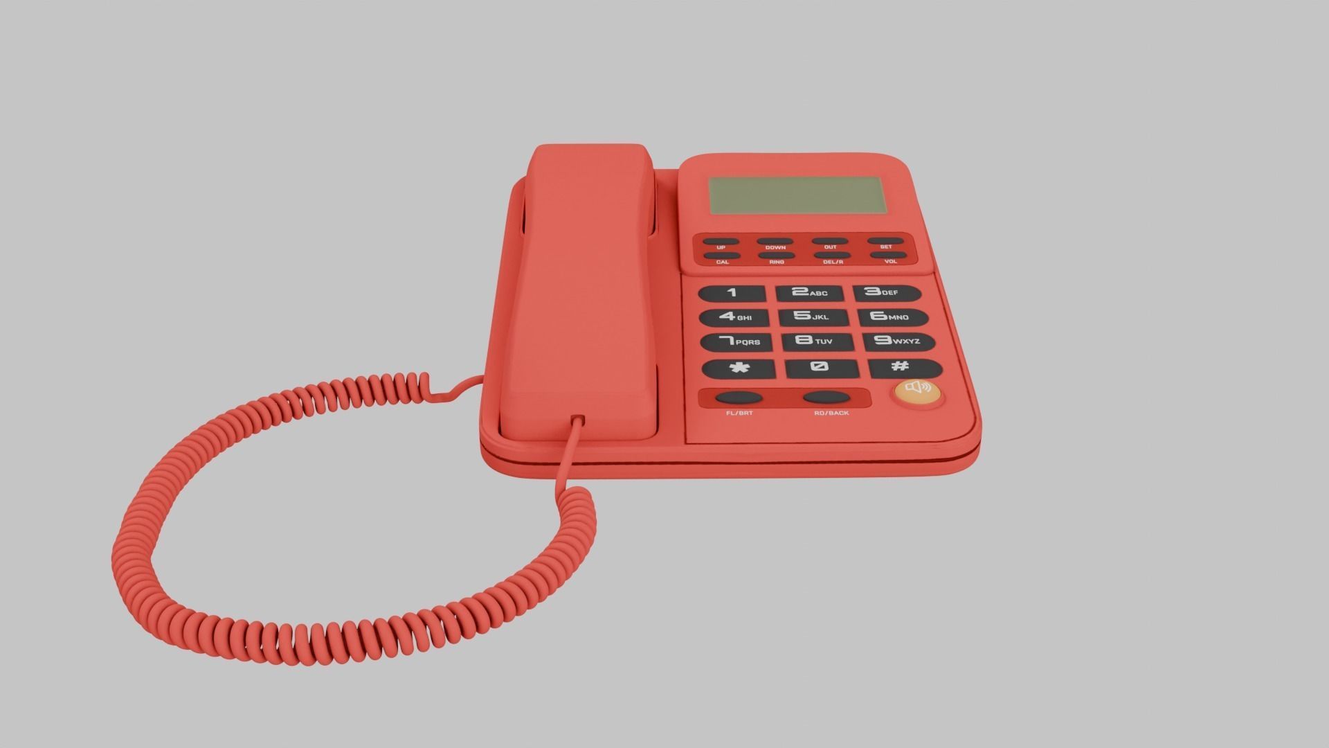 Retro Phone 3D model_1