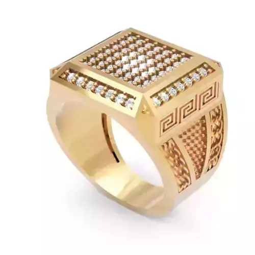 Men Ring 12  3D Printable Jewelry Model 3D print model