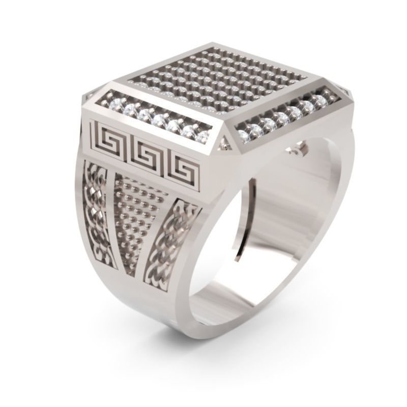 Men Ring 12  3D Printable Jewelry Model 3D print model_3