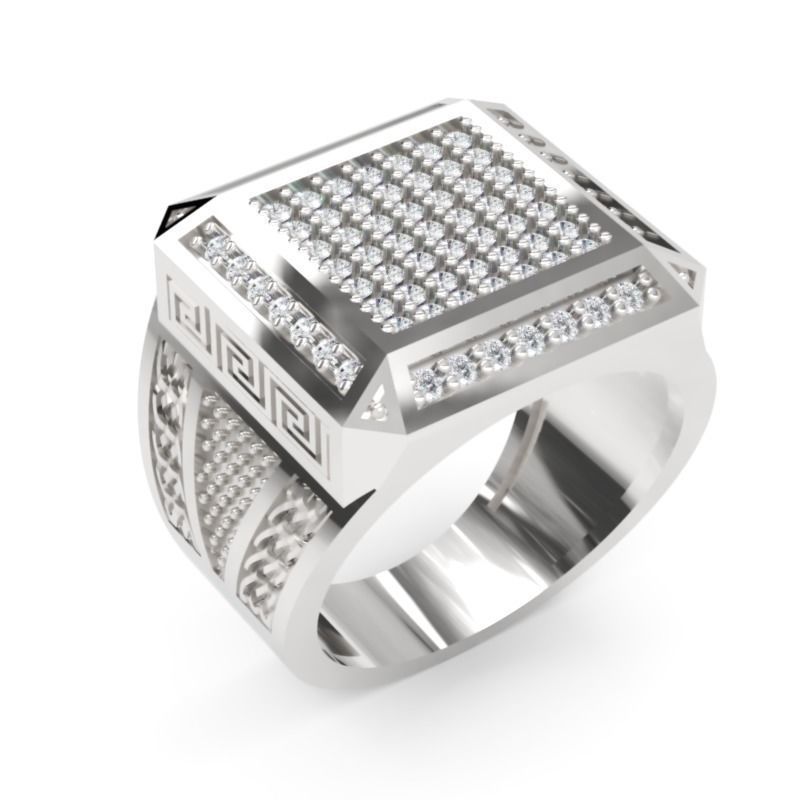 Men Ring 12  3D Printable Jewelry Model 3D print model_1