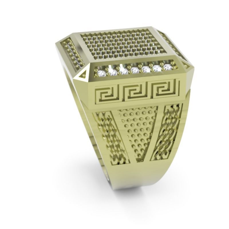 Men Ring 12  3D Printable Jewelry Model 3D print model_2