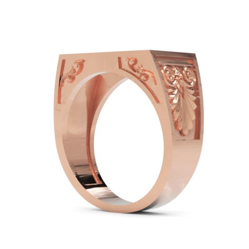 Men Diamond Ring 3D Printable Ornamental Jewelry Design 3D print model_5