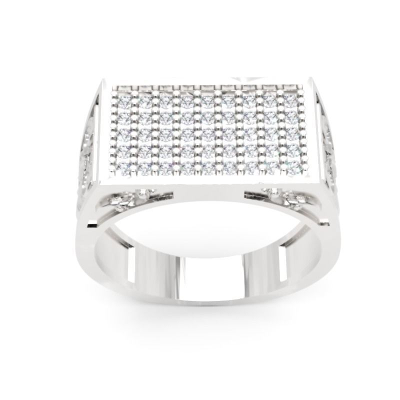 Men Diamond Ring 3D Printable Ornamental Jewelry Design 3D print model_3