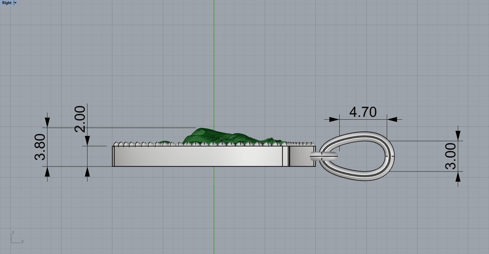 Lion shield pendant model 508 3D print model_8