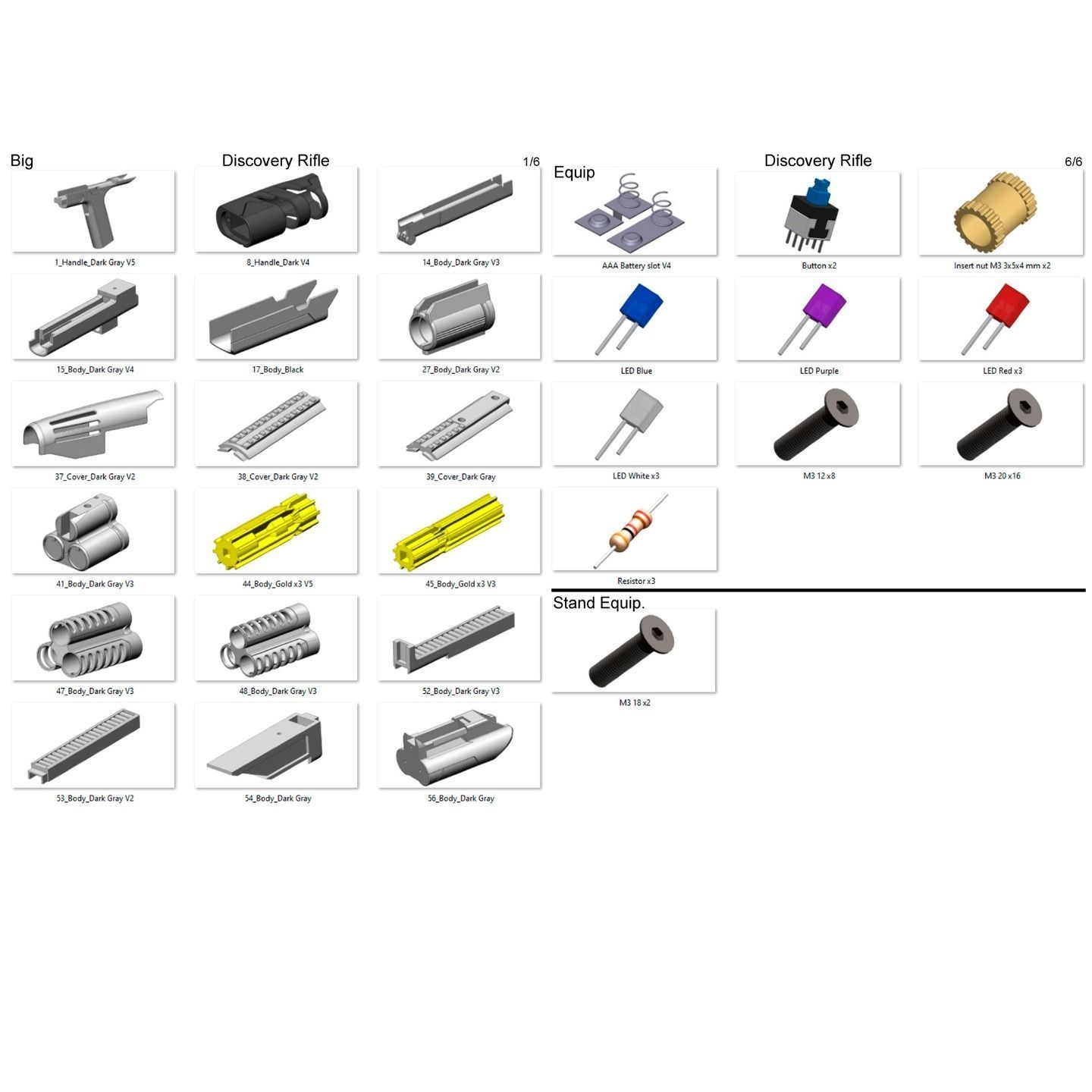 Starfleet Discovery Phaser Cannon - STL and CAD - Personal Use 3D print model_11