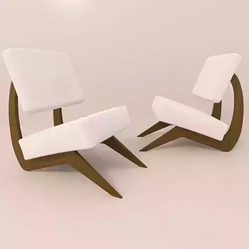  Pearsall Midcentury Walnut Lounge